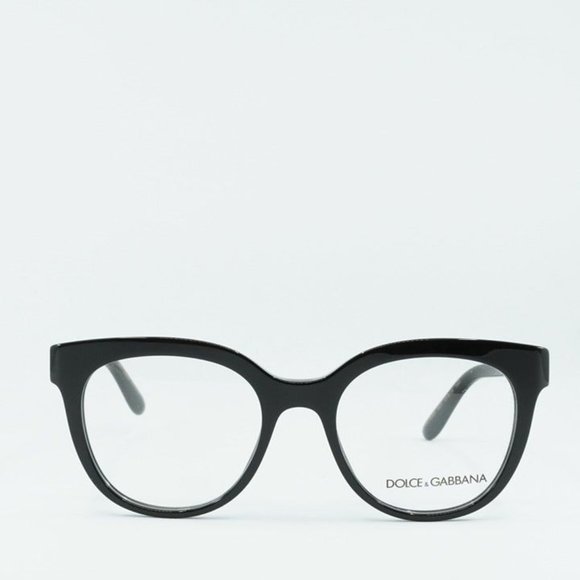FINAL PRICE NEW DOLCE & GABBANA DG3353 501 BLACK 51MM EYEGLASSES - Picture 3 of 10